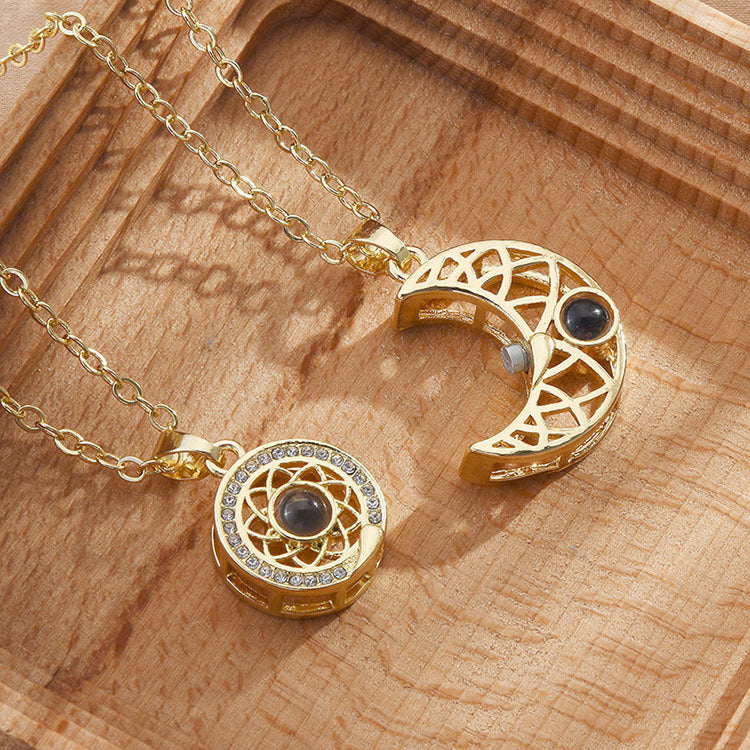 Collar sol & luna | TE AMO EN 100 IDIOMAS