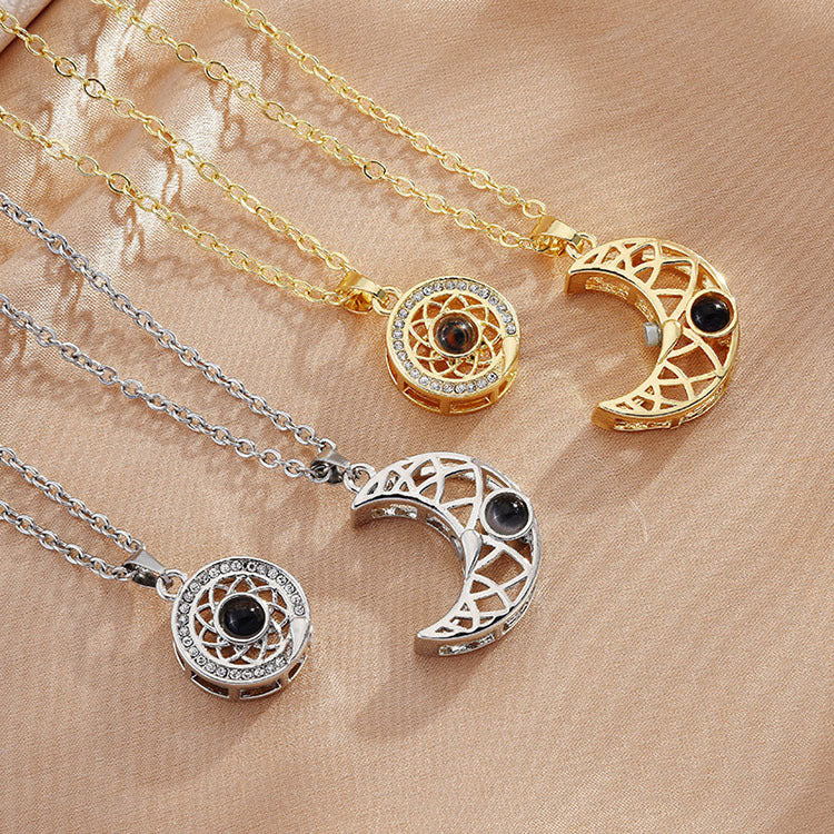 Collar sol & luna | TE AMO EN 100 IDIOMAS